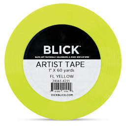 Blick Artist Tape - Fluorescent Yellow, 1" x 60 yds