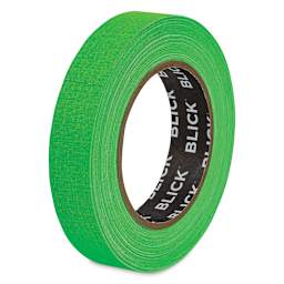 Blick Gaffers Tape - 1" x 30 yds, Fluorescent Green (Back of roll)