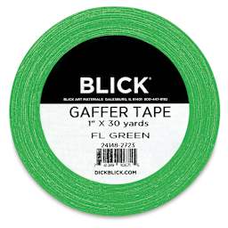 Blick Gaffers Tape - 1" x 30 yds, Fluorescent Green