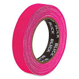 Blick Gaffers Tape - 1" x 30 yds, Fluorescent Pink (Back of roll)
