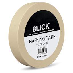 Blick General Purpose Masking Tape - Natural, 1" x 60 yds - angled