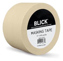 Blick General Purpose Masking Tape - Natural, 3" x 60 yds - angled