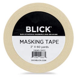 Blick General Purpose Masking Tape - Natural, 3" x 60 yds - front