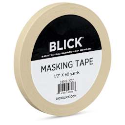 Blick General Purpose Masking Tape - Natural, 1/2" x 60 yds - angled