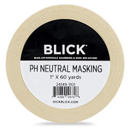 Blick pH Neutral Masking Tape - Natural, 1" x 60 yds - front