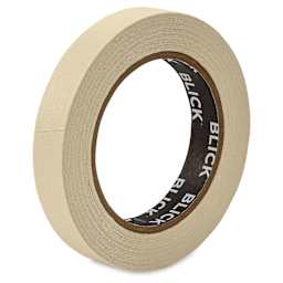 Blick pH Neutral Masking Tape - Natural, 3/4" x 60 yds - out of packaging, angled