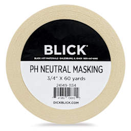Blick pH Neutral Masking Tape - Natural, 3/4" x 60 yds - front