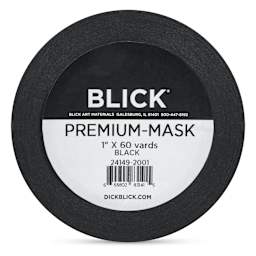 Blick Premium Masking Tape - Black, 1" x 60 yds - front
