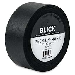 Blick Premium Masking Tape - Black, 2" x 60 yds - angled