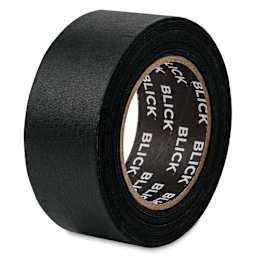 Blick Premium Masking Tape - Black, 2" x 60 yds - out of packaging, angled