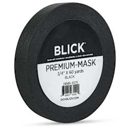 Blick Premium Masking Tape - Black, 3/4" x 60 yds - angled