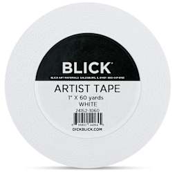 Blick Artist Tape - White, 1" x 60 yds, front