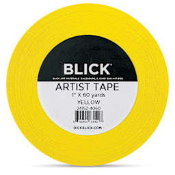 Blick Artist Tape - Yellow, 1" x 60 yds, front