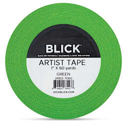 Blick Artist Tape - Green, 1" x 60 yds, front
