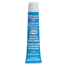 Testors Plastic Hobby Glues - Tube of Non-Toxic Cement upright