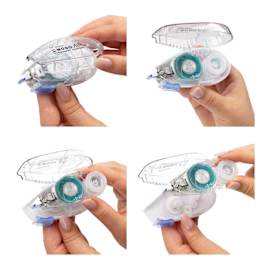 Tombow Mono Air Recycled Adhesive - Permanent Adhesive Refill, refill placement