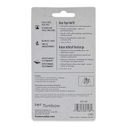 Tombow Mono Adhesive - Dot Refill, Single back of package