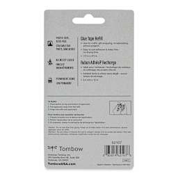 Tombow Mono Adhesive - Permanent Adhesive Refill, 12 m back of package