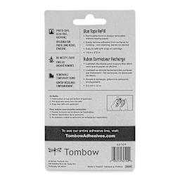 Tombow Mono Adhesive - Removable Adhesive Refill, 12 m back of package