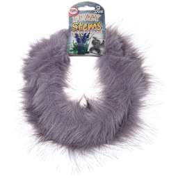 Pepperell Craft Fuzzy Stems - 9 Ft Roll of Gray wire on hanging label
