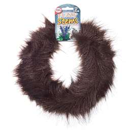 Pepperell Craft Fuzzy Stems - 9 Ft Roll of Brown wire on hanging label
