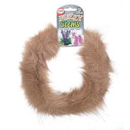 Pepperell Craft Fuzzy Stems - 9 Ft Roll of Lion Mane Gold wire on hanging label