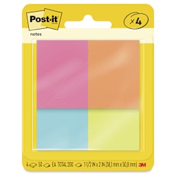 Post-it Notes - Pkg of 4, Poptimistic Collection, 1-1/2" x 2"