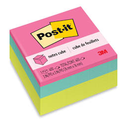 Post-it Notes - Bright Colors, 3" x 3", Cube