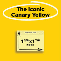 The Iconic Canary Yellow, 1-3/8" x 1-7/8"