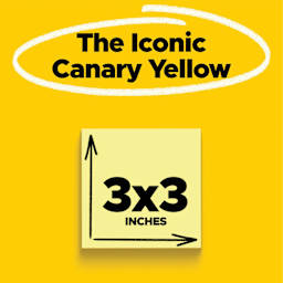 The Iconic Canary Yellow, 3" x 3"