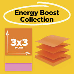 Energy Boost Collection, 3" x 3" Inches