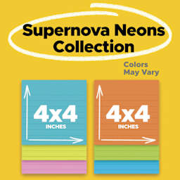 Supernova Neons Collection, colors may vary, 4" x 4"