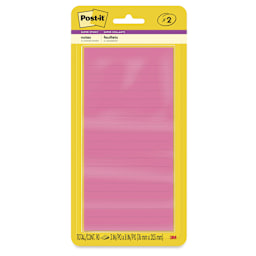 Post-it Super Sticky Notes - 3" x 8",  Energy Boost Collection, Lined, Pkg of 2