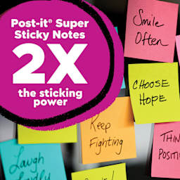 Post-it Super Sticky Notes 2x the sticking power