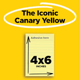 The Iconic Canary Yellow, 4" x 6"
