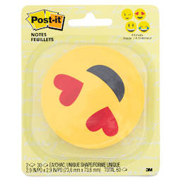 Post-it Note Shapes - Emoji, Pkg of 2, 3" x 3" - front of packaging