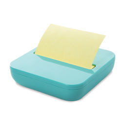 Post-it Pop Up Note Dispenser - Color will vary, Light Blue Dispenser at angle