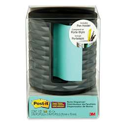Post-it Pop Up Dispenser and Pen Holder - Dark Grey Dispenser in package