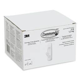 Command Damage Free Medium Utility Hooks - Angled view of package
