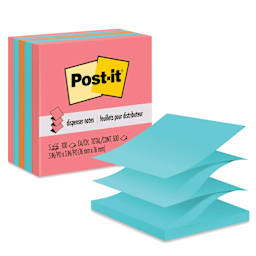 Post-it Pop-Up Notes - Neon Colors, showing accordion style