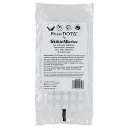 StikkiWorks StikkiDots Adhesive Wax Dots - Pkg of 50, back of packaging