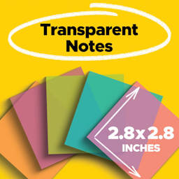 Transparent Notes, 2.8" x 2.8"