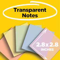 Transparent Notes, 2.8" x 2.8"