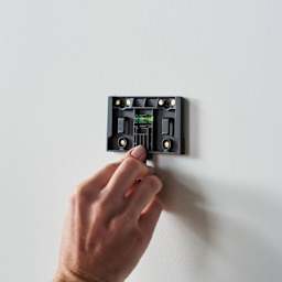 Duck EasyMounts Heavy-Duty Drywall Hook, demonstrating how to center the hook.