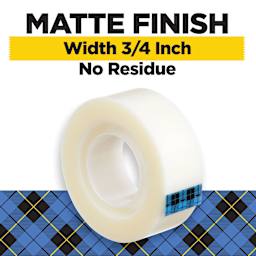 Matte Finish, Width 3/4 Inch, No Residue