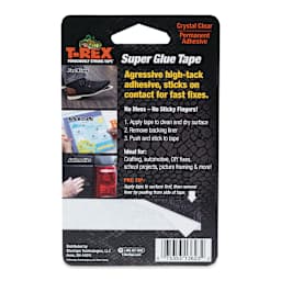 T-REX Super Glue Tape - Double-sided, 0.75" x 5 yds (Back of package)