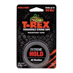 T-Rex Extreme Hold Mounting Tape - Black, 1" x 60" - front of packaging