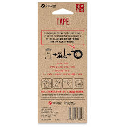 Velcro Brand ECO Collection Tape, White, 3 ft x 7/8", Back Of Package