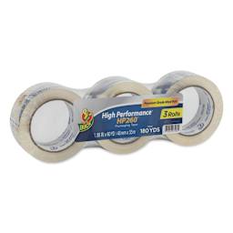 Duck HP260 High Performance Premium Packing Tape - 1.88" x 60 yds, Pkg of 3