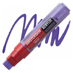 Amsterdam Acrylic Marker - Ultramarine Violet, 15 mm marker and swatch